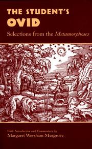 Cover of: The Student's Ovid: Selections from the Metamorphoses (Oklahoma Series in Classical Culture)