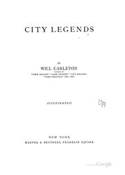 Cover of: City legends by Will Carleton