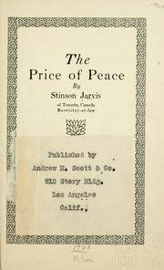 Cover of: The price of peace