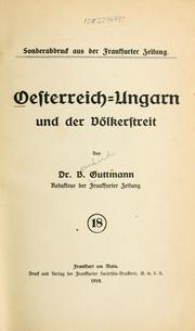 Cover of: Oesterreich-Ungarn und der Völkerstreit