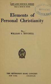 Cover of: Elements of personal Christianity