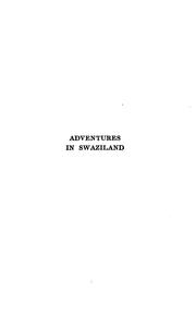 Cover of: Adventures in Swaziland by Owen Rowe O'Neil