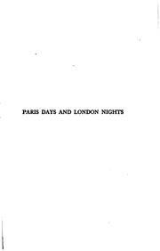 Paris days and London nights