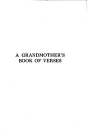 Cover of: A grandmother's book of verses for her grandchildren