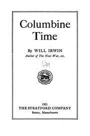 Cover of: Columbine time