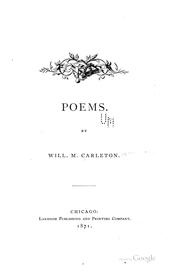 Cover of: Poems. by Will Carleton
