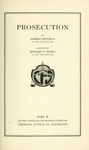 Prosecution by Alfred Bettman