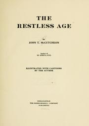 Cover of: The restless age