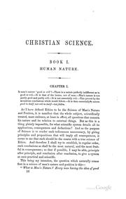 Cover of: The elements of Christian science: a treatise upon moral philosophy and practice.