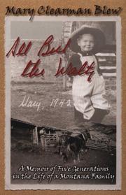 Cover of: All but the waltz by Mary Clearman Blew