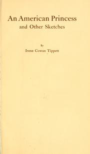 Cover of: American princess | Irene Cowan Tippett