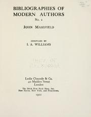 Cover of: John Masefield [a bibliography of his works]