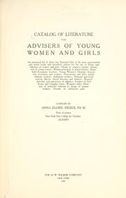 Cover of: Catalog of literature for advisers of young women and girls | Anna Eloise Pierce