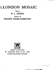 Cover of: A London mosaic