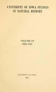 Cover of: Reports on the crinoids, ophiurans, Brachyura, Tanidacea and Isopoda, amphipods, & Echinoidea of the Barbados-Antigua expedition of 1918 ...