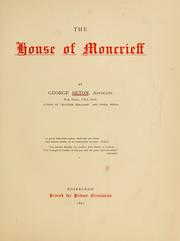 Cover of: The house of Moncrieff