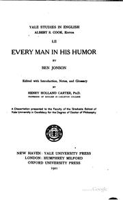 Cover of: Every man in his humour