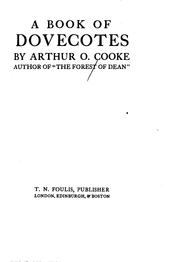 Cover of: book of dovecotes | Arthur O. Cooke