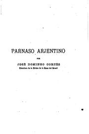 Cover of: Parnaso arjentino. by José Domingo Cortés
