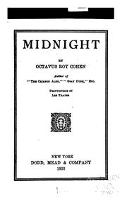 Cover of: Midnight by Octavus Roy Cohen