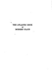 Cover of: The Atlantic book of modern plays