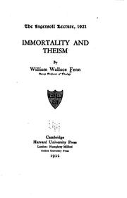 Cover of: Immortality and theism by William W. Fenn