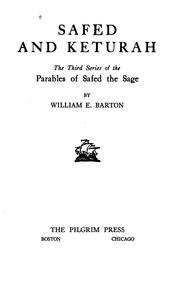 Cover of: Safed and Keturah: the third series of the Parables of Safed the sage