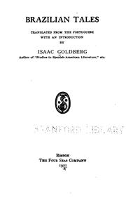 Cover of: Brazilian tales by Goldberg, Isaac