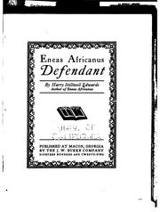 Cover of: Eneas Africanus defendant by Harry Stillwell Edwards