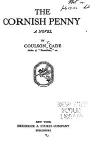 Cover of: Cornish penny | Coulson T. Cade