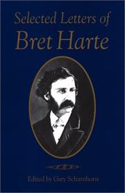 Cover of: Selected Letters of Bret Harte (Literature of the American West)