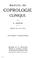 Cover of: Manuel de coprologie clinique