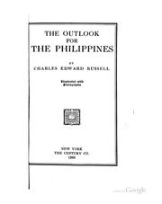 Cover of: The outlook for the Philippines