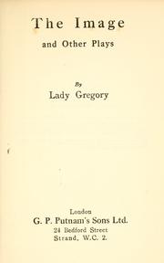 Cover of: The image, and other plays