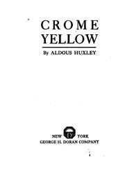 Cover of: Crome Yellow