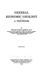 Cover of: General economic geology by William H. Emmons