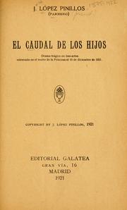 Cover of: El caudal de los hijos by José López Pinillos
