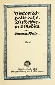 Cover of: Historisch-politische aufsätze und reden