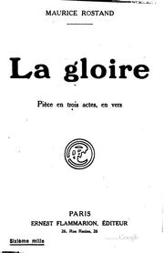 Cover of: ... La gloire