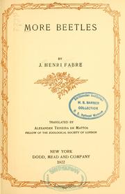 Cover of: More beetles by Jean-Henri Fabre