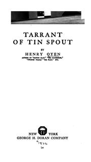 Cover of: Tarrant of Tin Spout
