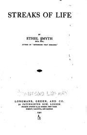 Cover of: Streaks of life by Ethel Smyth