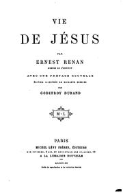 Cover of: Vie de Jésus by Ernest Renan