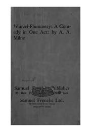 Cover of: Wurzel-Flummery by A. A. Milne