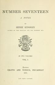 Cover of: Number seventeen | Henry Kingsley
