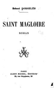 Cover of: ... Saint Magloire: roman.
