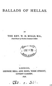 Cover of: Ballads of Hellas