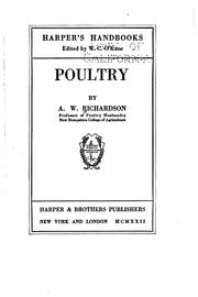 Cover of: Poultry by Alton Willard Richardson