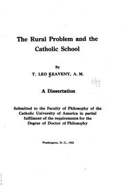 Cover of: The rural problem and the Catholic school