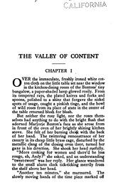 Cover of: The valley of content